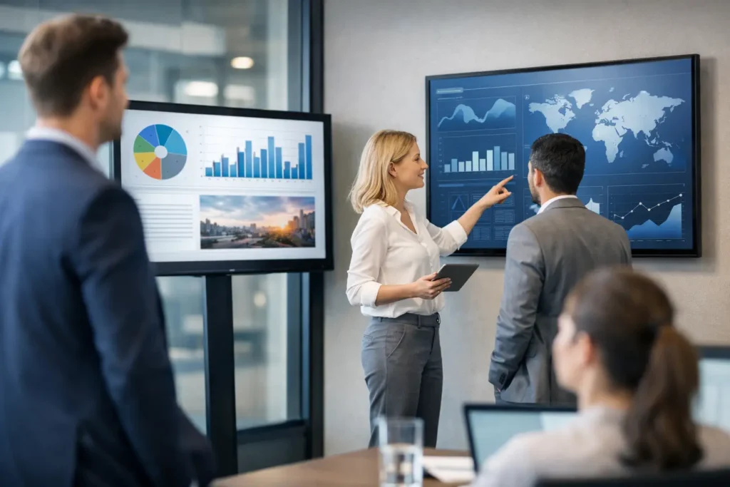 Digitale Infoscreens für Unternehmen sinnvoll nutzen