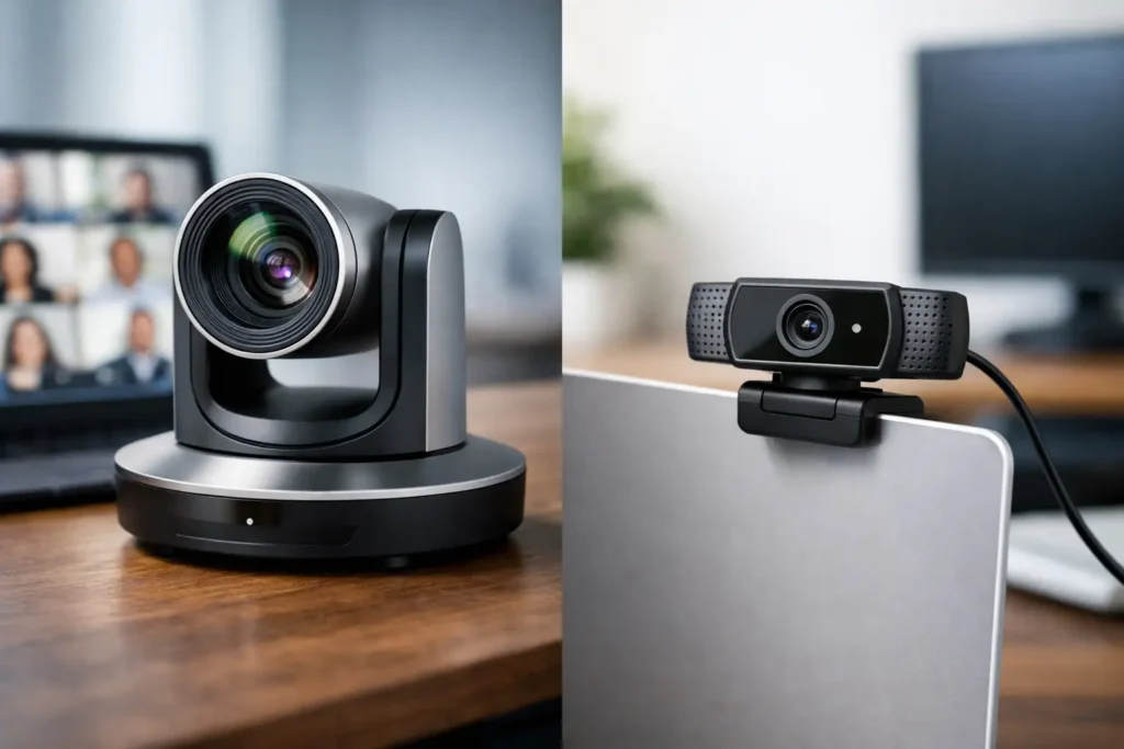 Konferenzkamera oder USB-Webcam: Was passt?